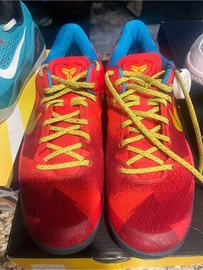 Kobe 8s Year of the Horse Bryant Red & Yellow Basketball Shoes